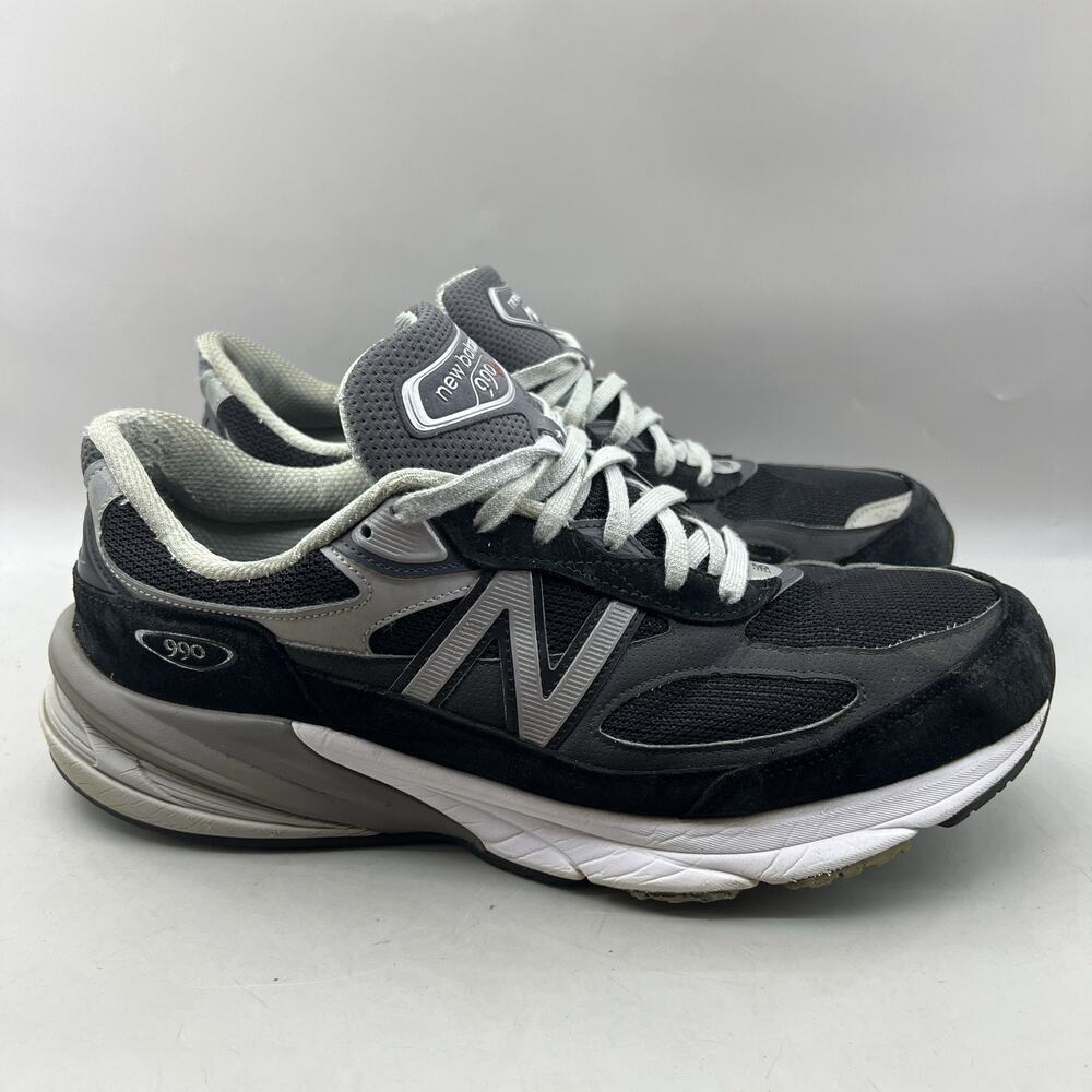 New Balance 990v6 Running Shoes Men Size 12 4E Wide Black Suede Comfort Sneakers